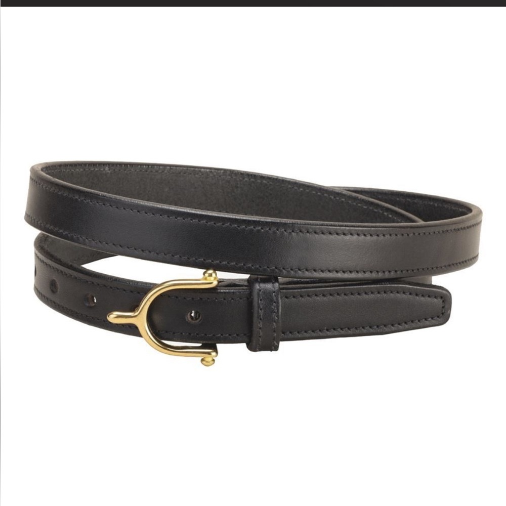 Tory Leather ¾" Brass Spur Buckle Belt